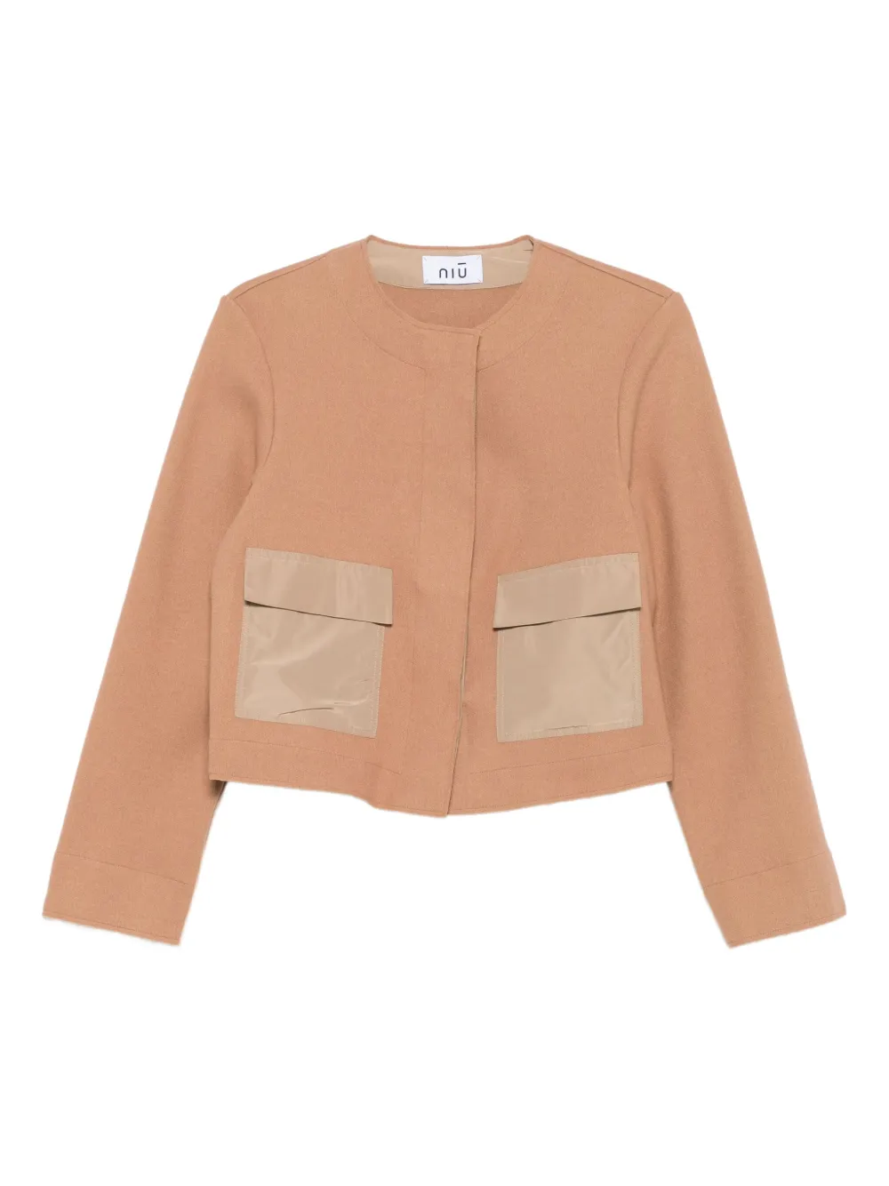 

Болеро с накладными карманами Niu, коричневый