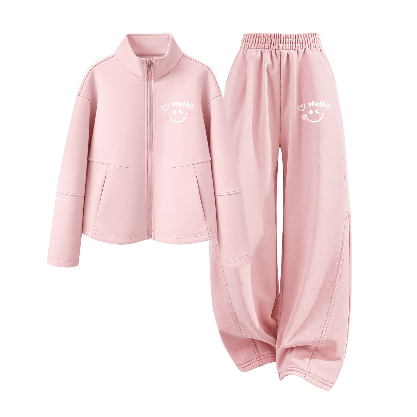 Детская повседневная спортивная футболка с круглым вырезом Disney, DiB XioniK Light Pink+DiB XioniK Lotus Pink — фото 4