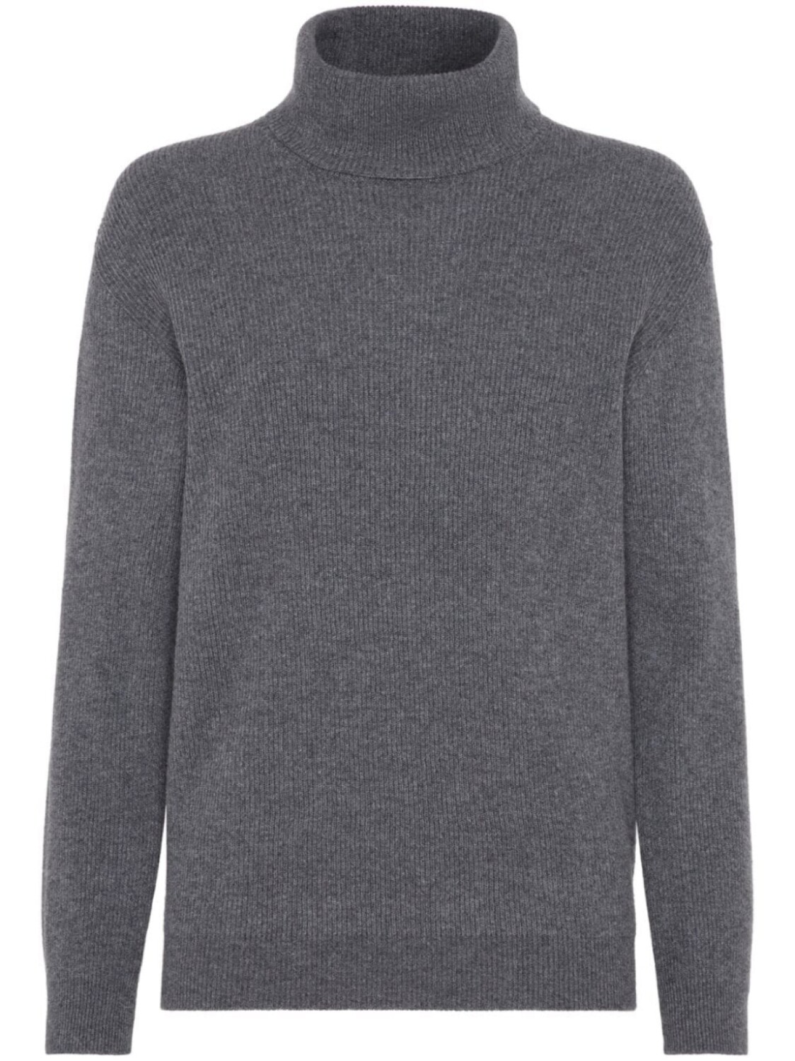 

Brunello Cucinelli кашемировый джемпер с высоким воротником, серый