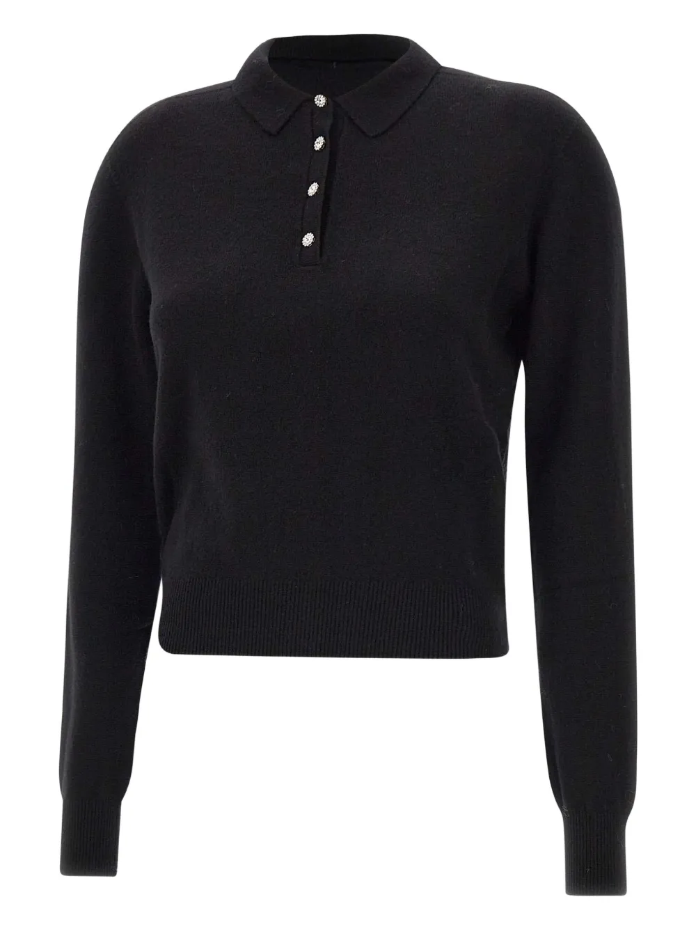 

Топ-поло с драгоценными пуговицами kaos, черный