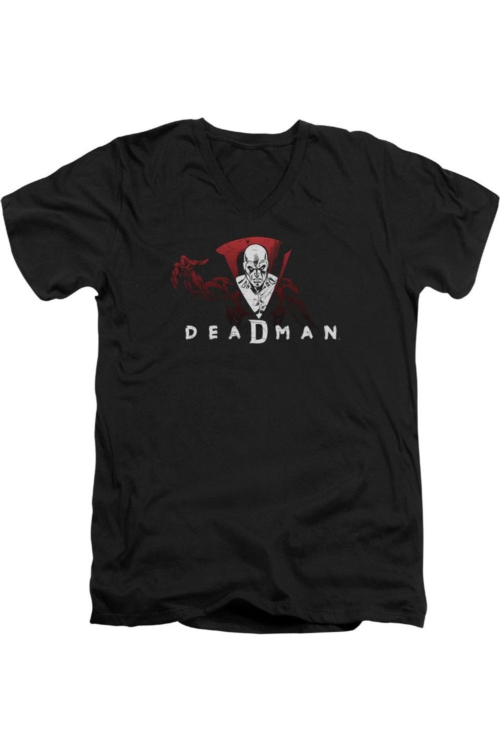 

Футболка DC Comics Deadman с коротким рукавом и V-образным вырезом для взрослых из хлопка премиум-класса Gildan, черный