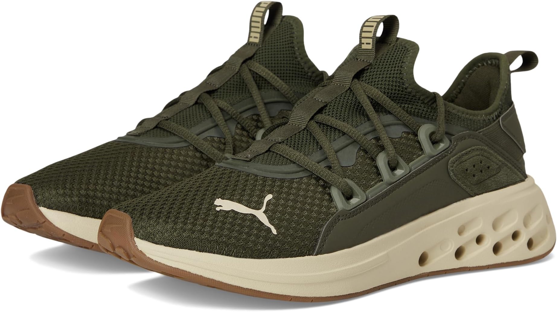 

Кроссовки PUMA Men's Softride Frequence Shoes, Dark Olive/Toasted Almond