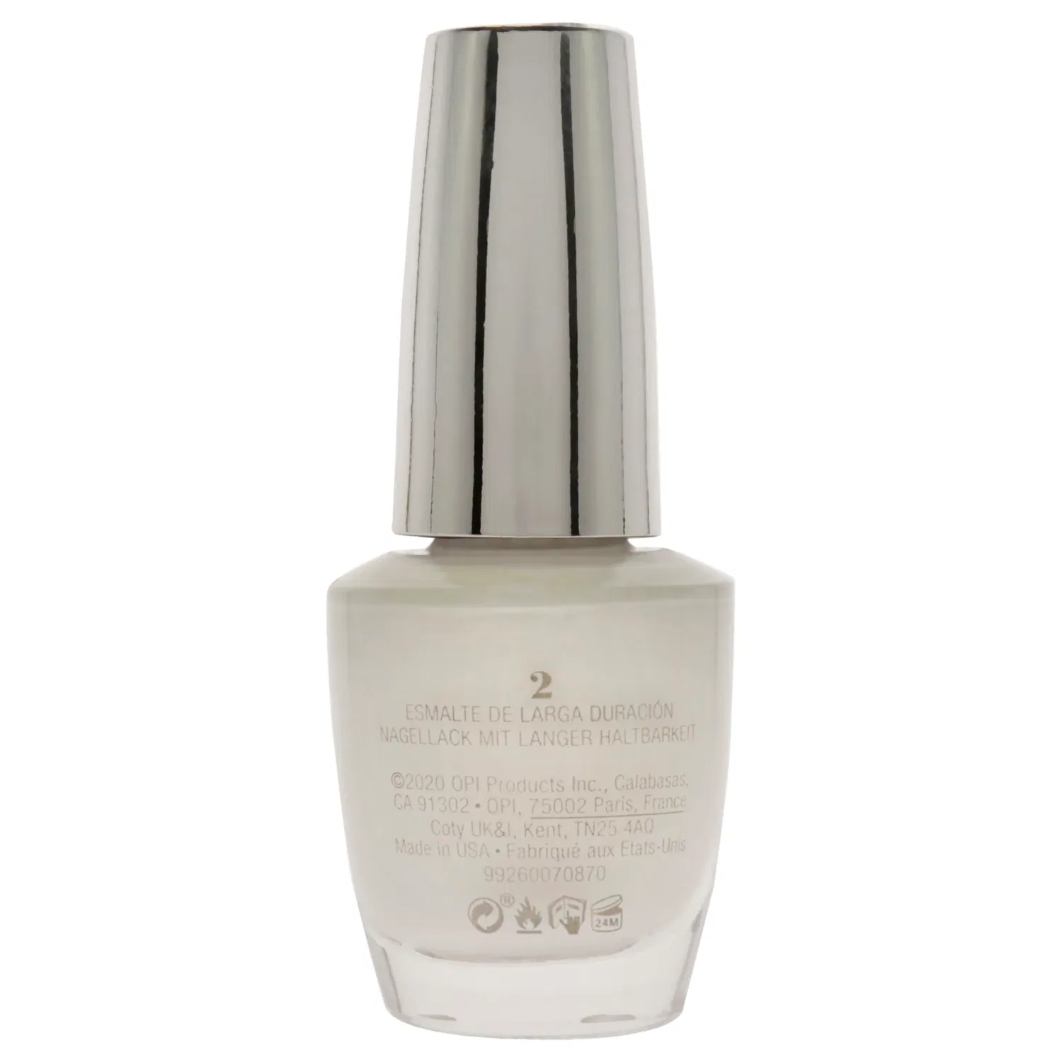 Лак для ногтей Infinite Shine 2 Lacquer - ISL L00 Alpine Snow от OPI для женщин - 0,5 унции, белый — фото 2