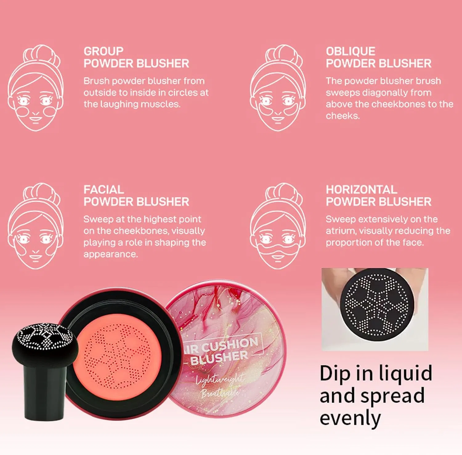 Румяна Air Cushion Blush, 03# — фото 2