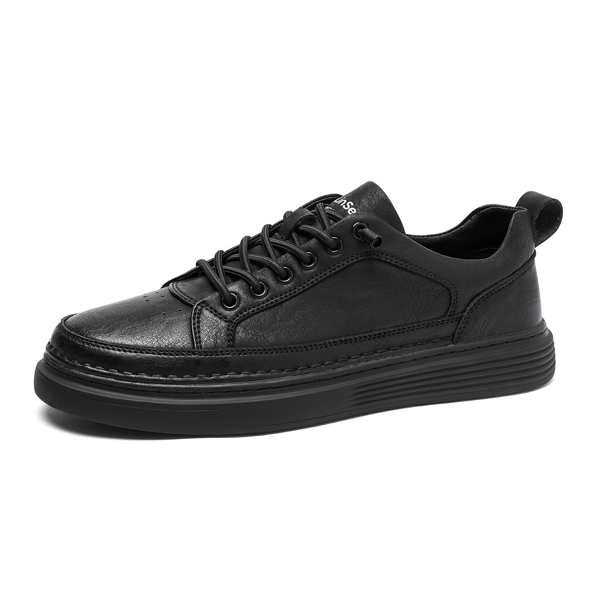 

Mulinsen Износостойкие и легкие мужские низкие скейтерские кросcовки Black, цвет Black