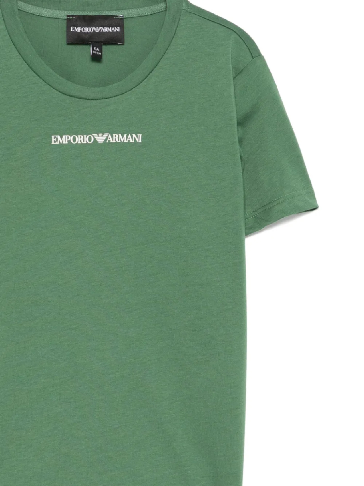 Футболка с логотипом Emporio Armani Kids, зеленый — фото 3