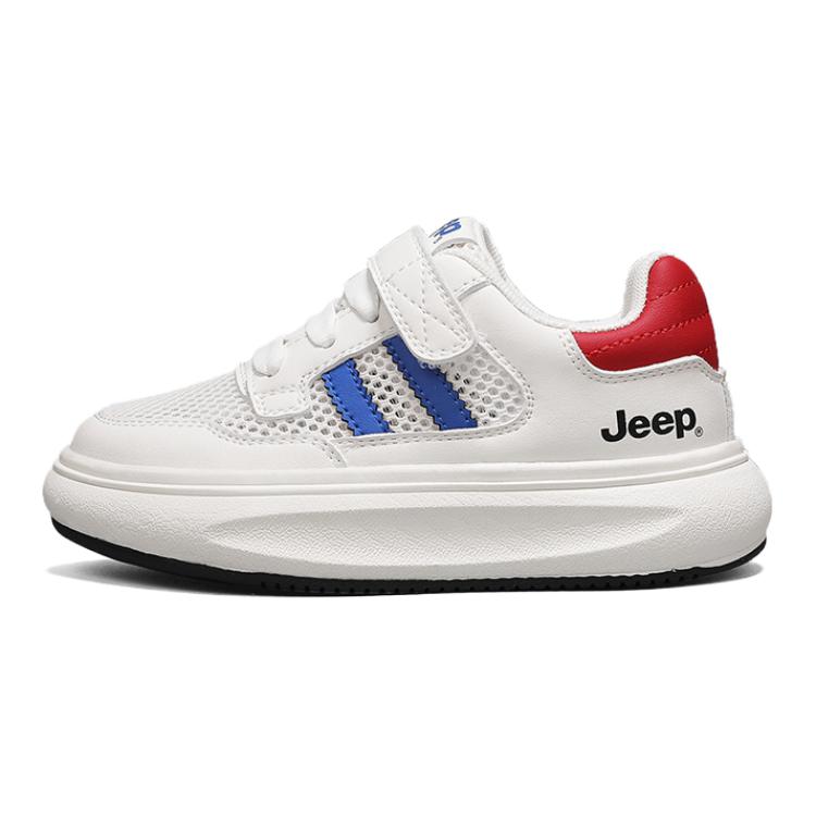 

Детские кроссовки для скейтбординга Kids Low-top White/Blue Jeep, белый/синий