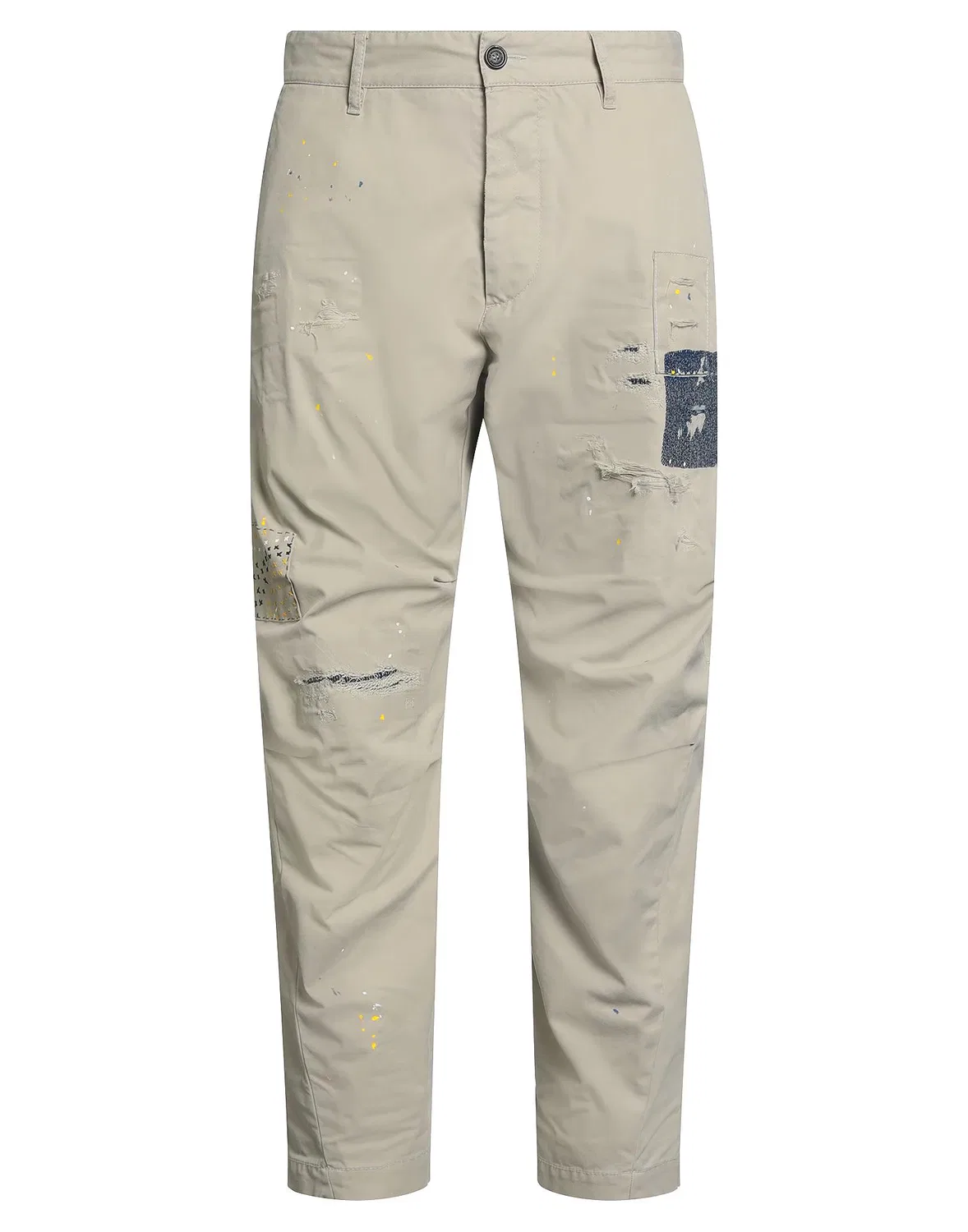Брюки повседневные из габардина DSQUARED2 бежевые