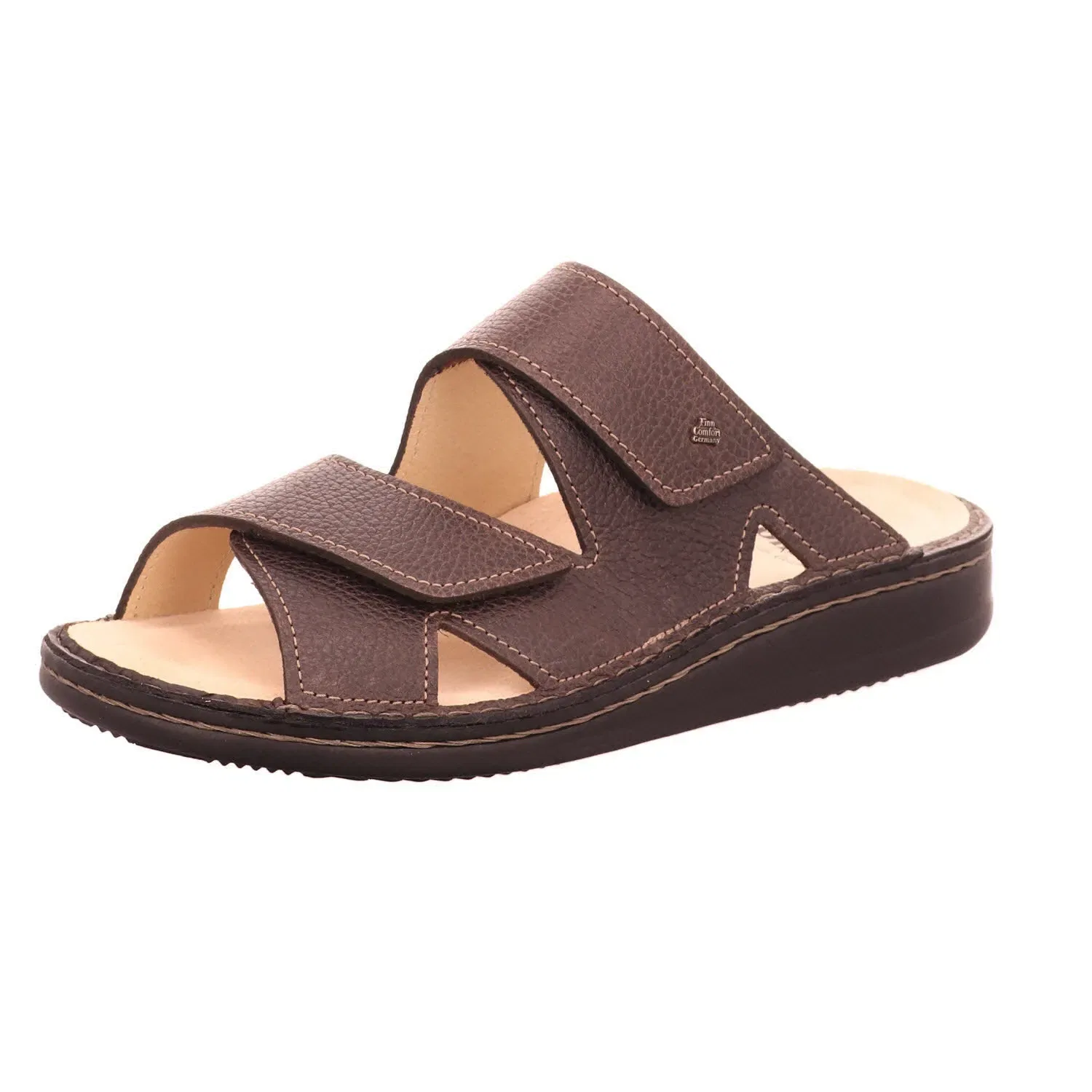 Тапочки из нубука Finn Comfort, коричневый