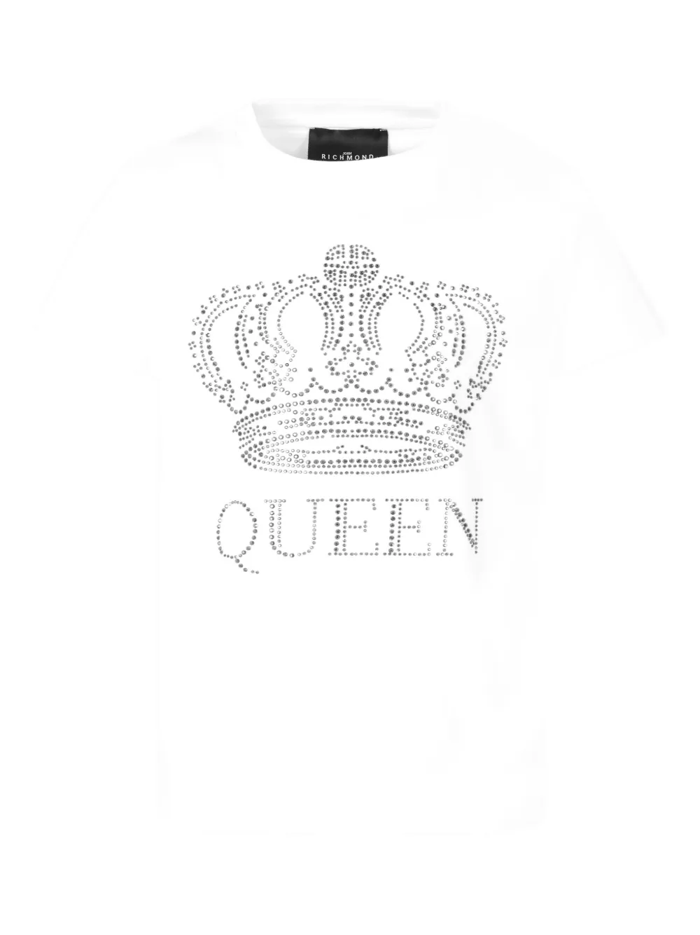 

Футболка с короной из стразов John Richmond Junior, белый