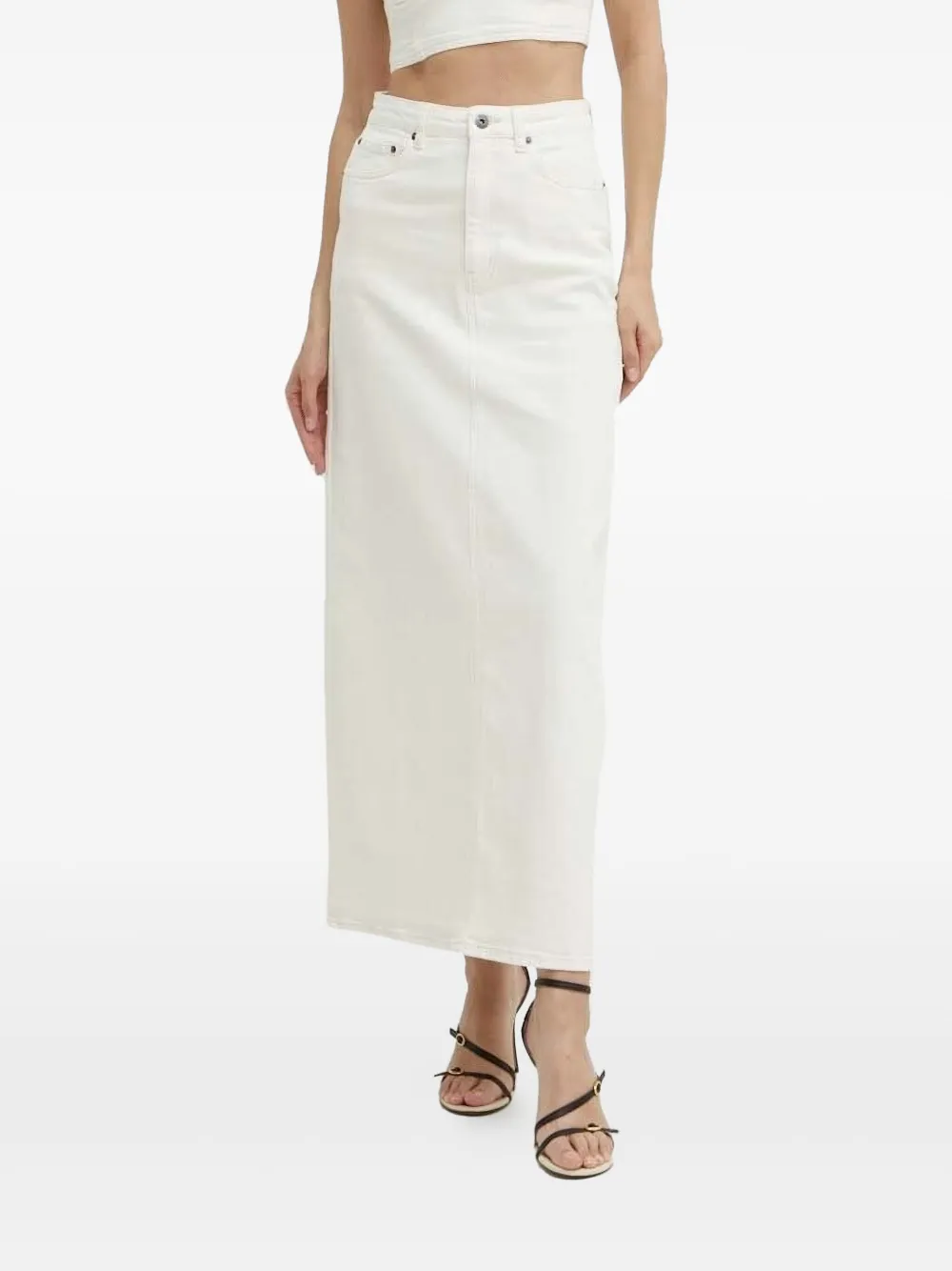 

Юбка макси с завышенной талией Bardot, белый