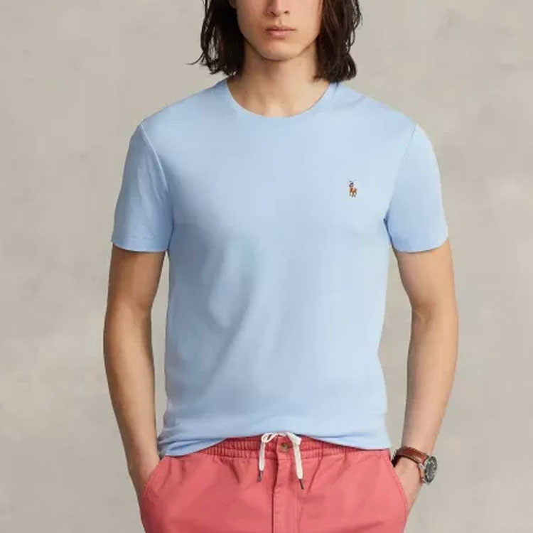 Футболка SS22 мужская синяя Polo Ralph Lauren — фото 4