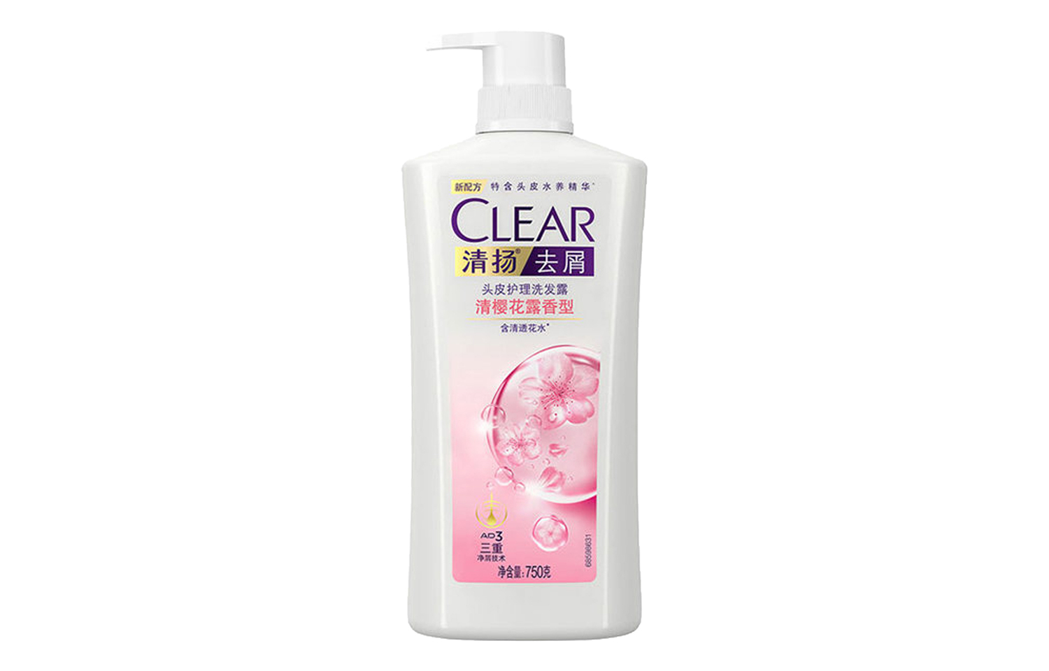 Шампунь Cherry Blossom Hydrating Dandruff Treatment ароматический очищающий 500г/500г*2/500г*3/750мл CLEAR — фото 4