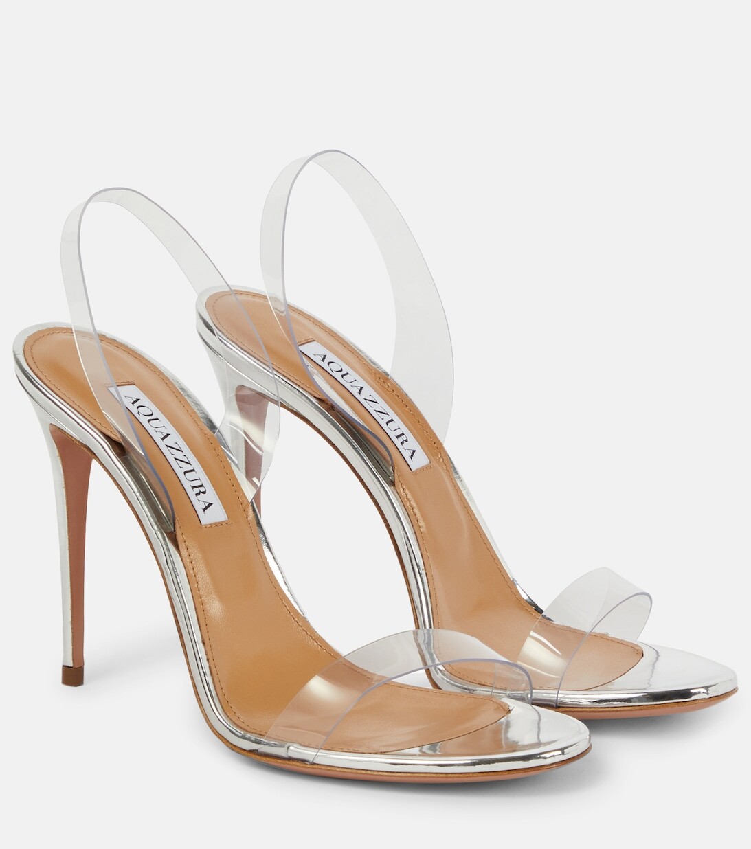 Сандалии So Nude 105 из ПВХ Aquazzura, разноцветный