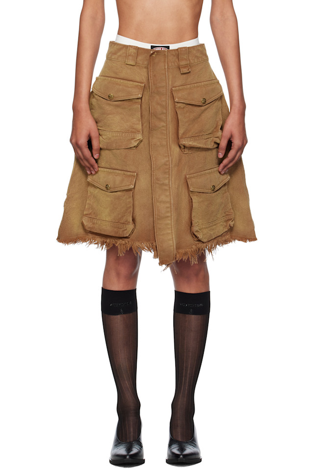 

Юбка миди грузовая Stockton Willy Chavarria, цвет trigo