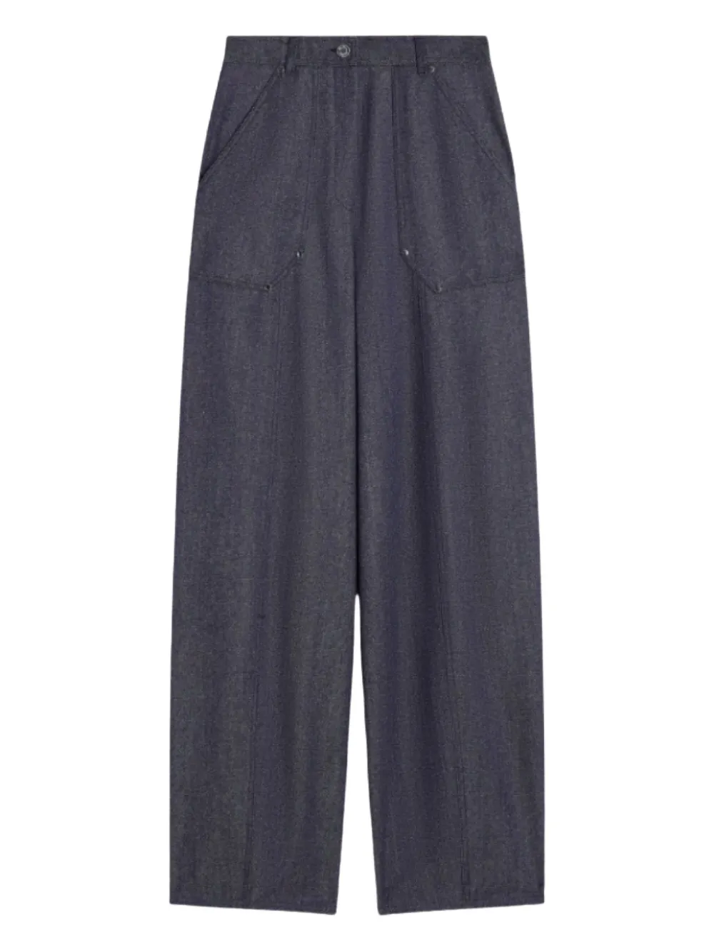 

Брюки с завышенной талией MAX MARA, синий