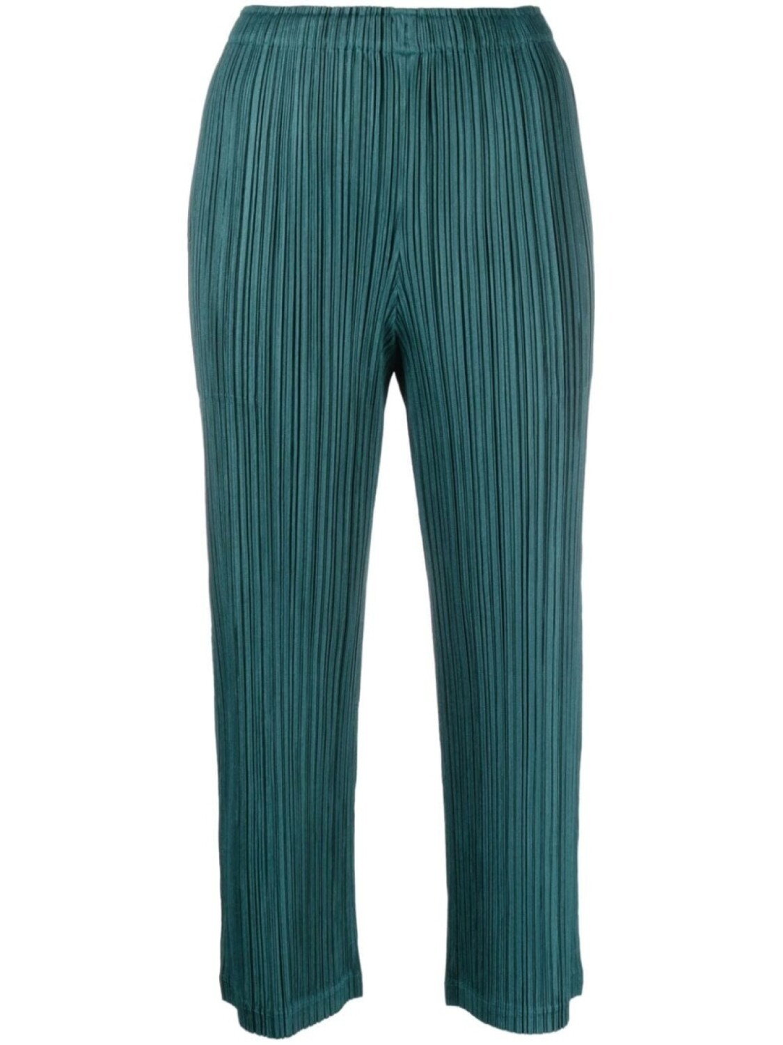 

Укороченные плиссированные брюки Pleats Please Issey Miyake, зеленый