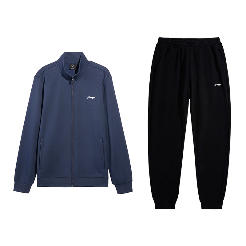 

LiNing Повседневная спортивная одежда унисекс, night navigation синий top+черный pants