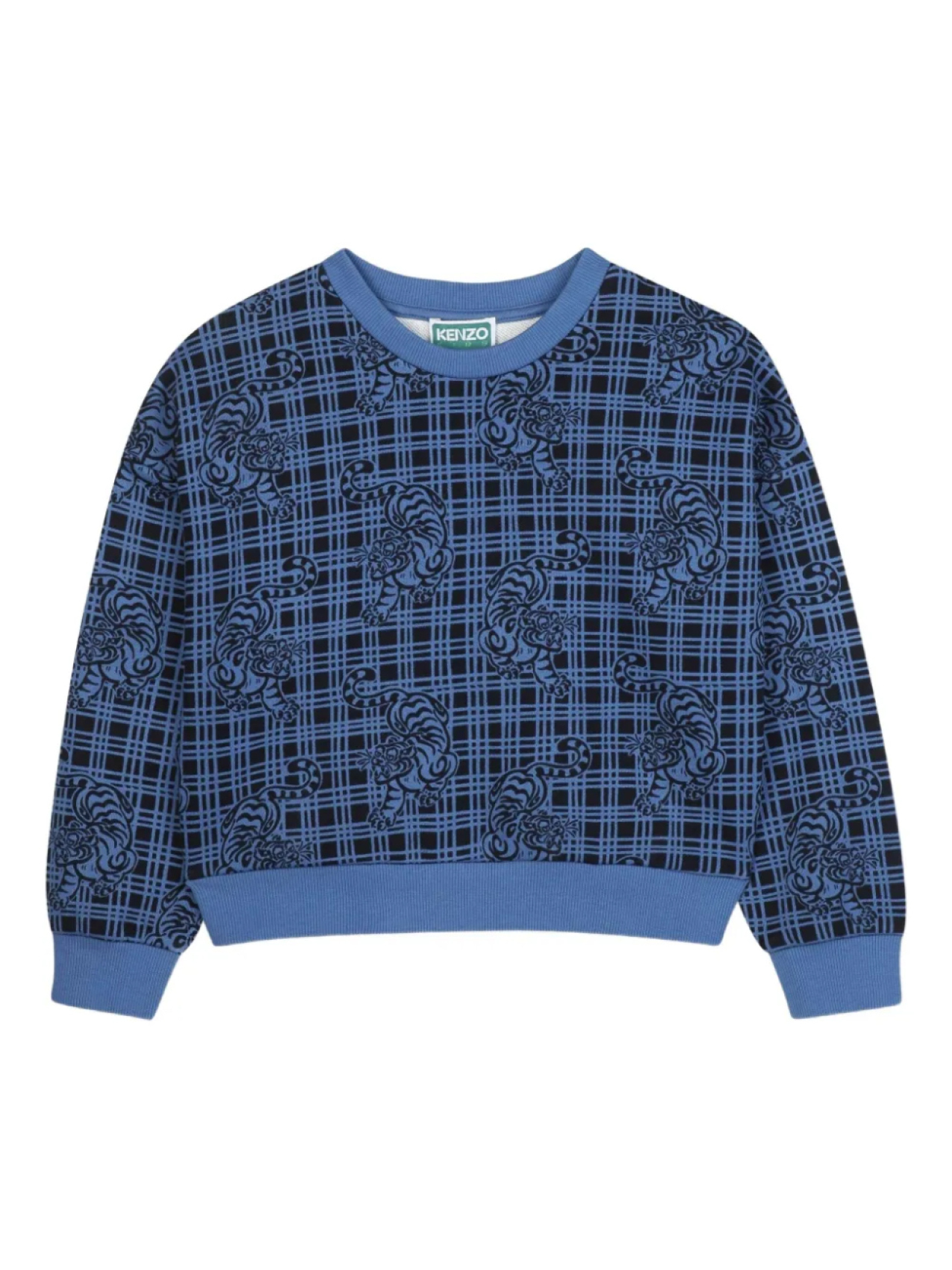 

Kenzo Kids толстовка в клетку, синий