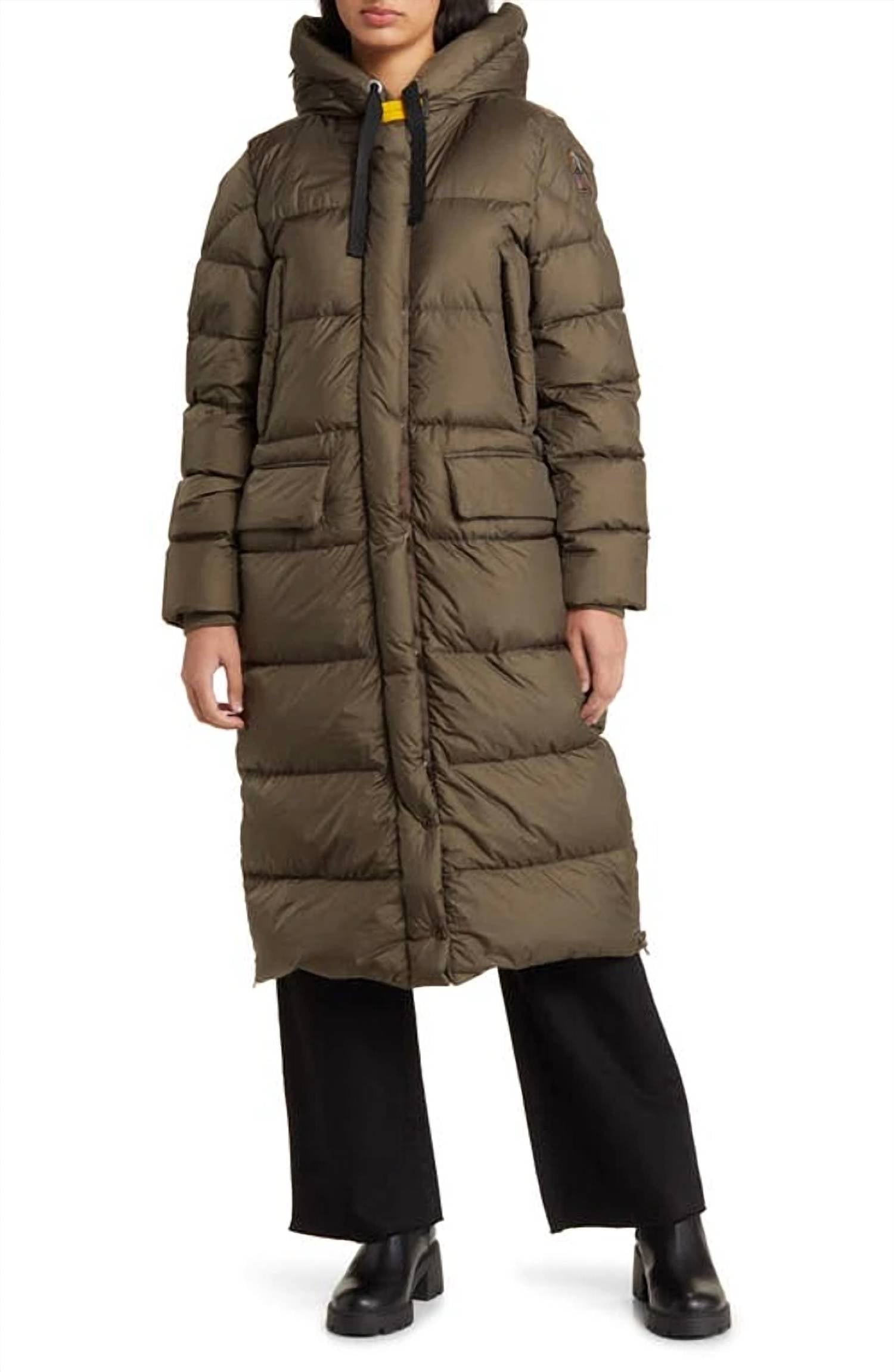 

Пальто для мумии в цвете Taggia Olive PARAJUMPERS