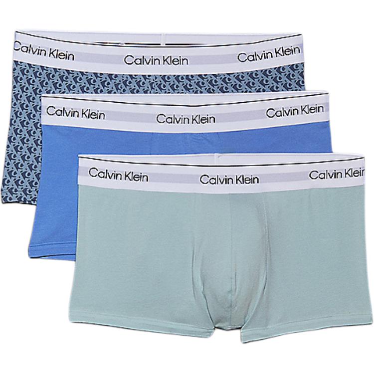 

Трусы Europe Version, мужские, 3 шт Calvin Klein, 3 pack (синий pattern+синий+светло зеленый)