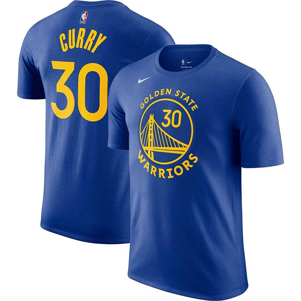 

Мужская футболка Nike Stephen Curry Royal Golden State Warriors Icon 2022/23 с именем и номером, цвет War Blue