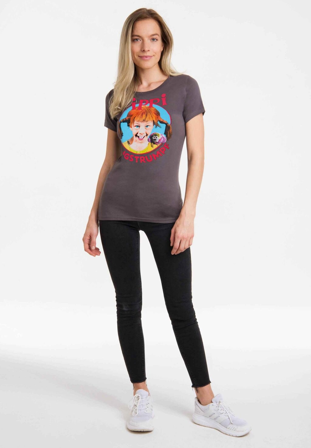 

Футболка с принтом LOGOSHIRT, темно-серый