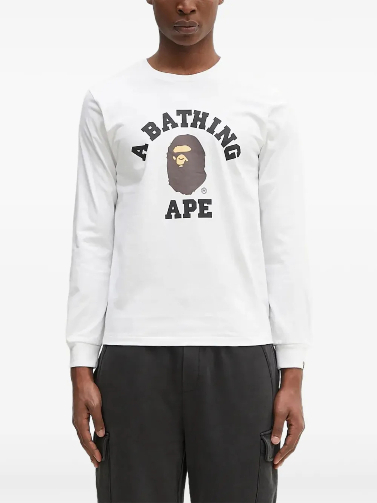 

Футболка с круглым вырезом BATHING APE College A Bathing Ape