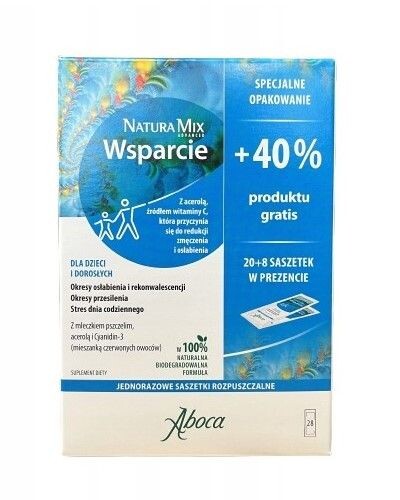 

Витамины и минералы Aboca Natura Mix Advanced Wsparcie 2,5 g Saszetki, 28 шт