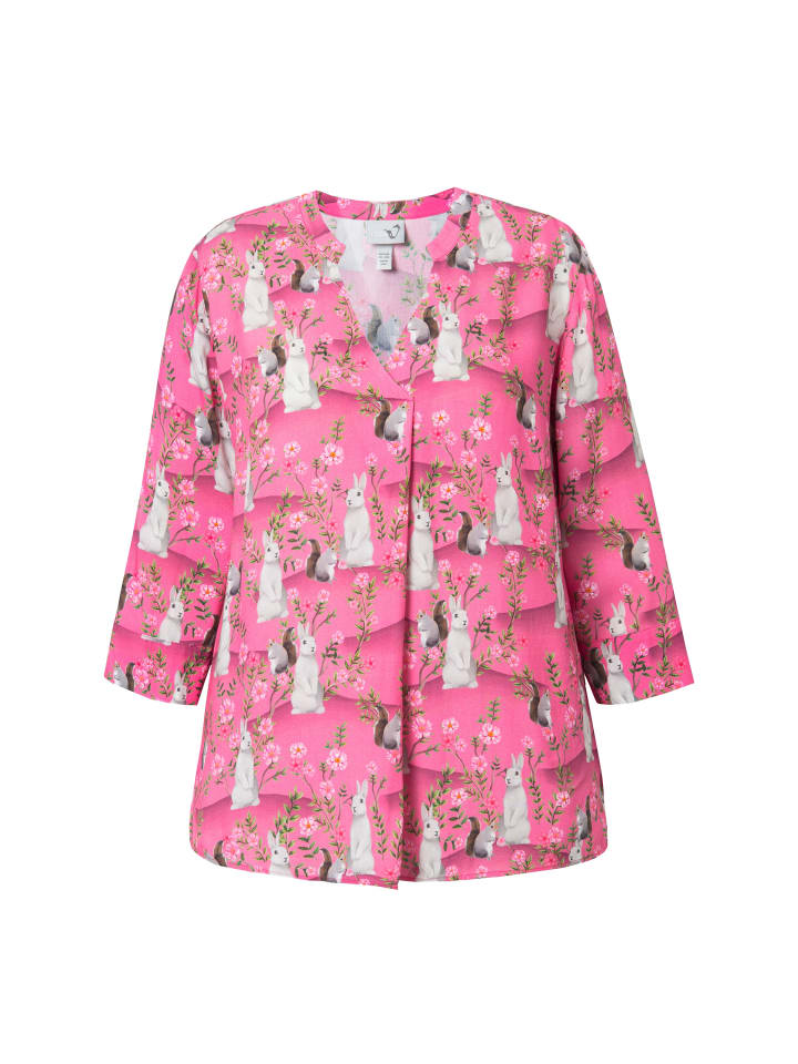 

Туника Ulla Popken, цвет fuchsia pink