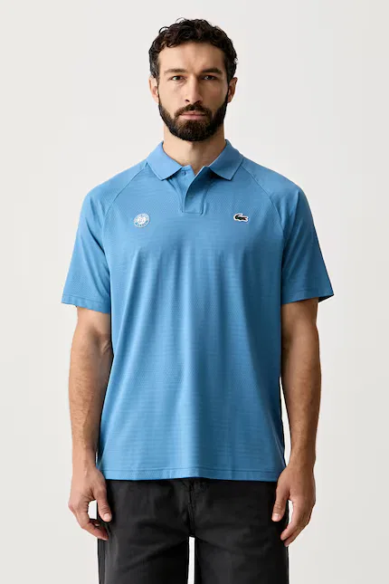Поло с перфорацией Lacoste, синий