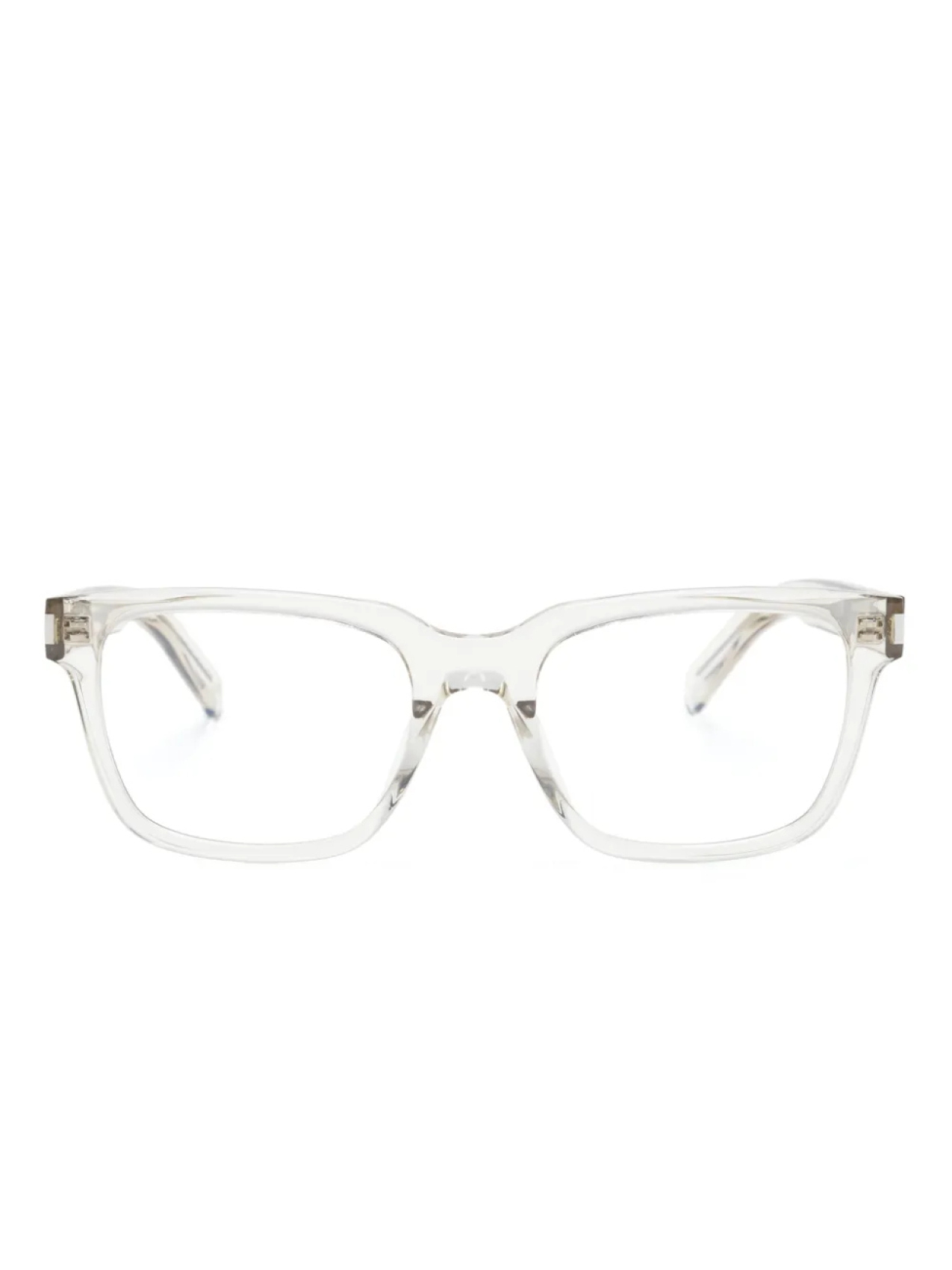 

Очки в прозрачной прямоугольной оправе Saint Laurent Eyewear, нейтральный