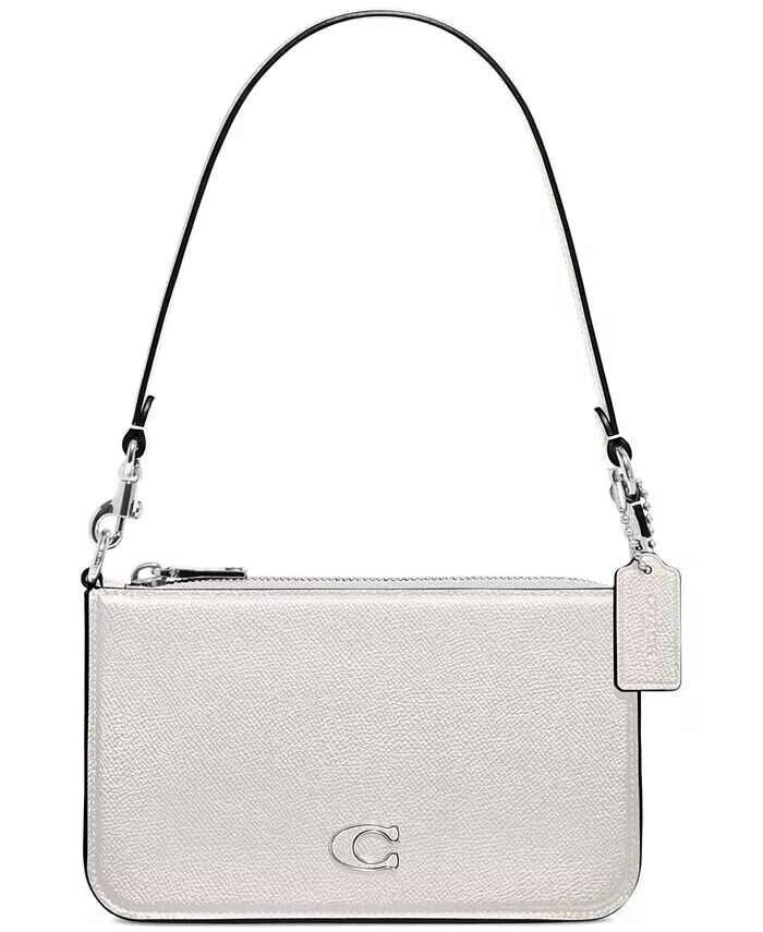 

Маленькая сумка через плечо из перекрестной кожи Coach, белый
