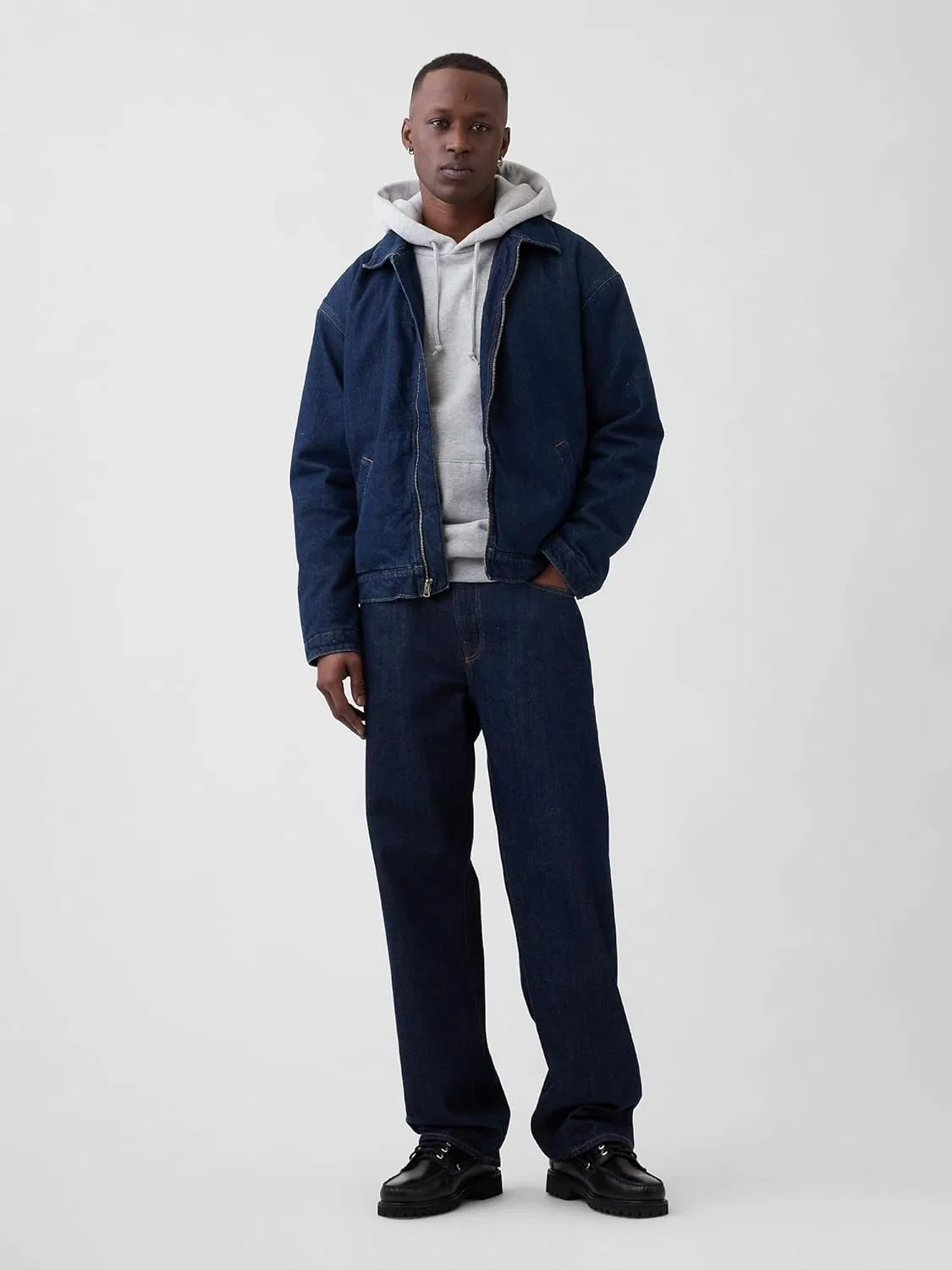 Джинсы Relaxed Fit GAP, Rinse Washed Indigo — фото 3