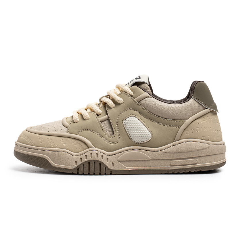 

Qiandongmeili Мужские низкие кеды бежевые, цвет Beige