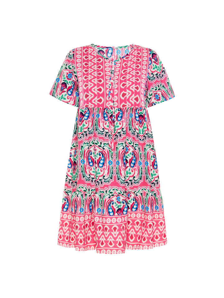 

Usha FESTIVAL Женское платье розового многоцветного цвета