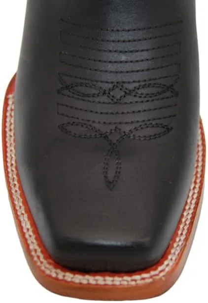 

Мужские короткие ковбойские сапоги Western Shops с квадратным носком из натуральной кожи The Western Shops, черный