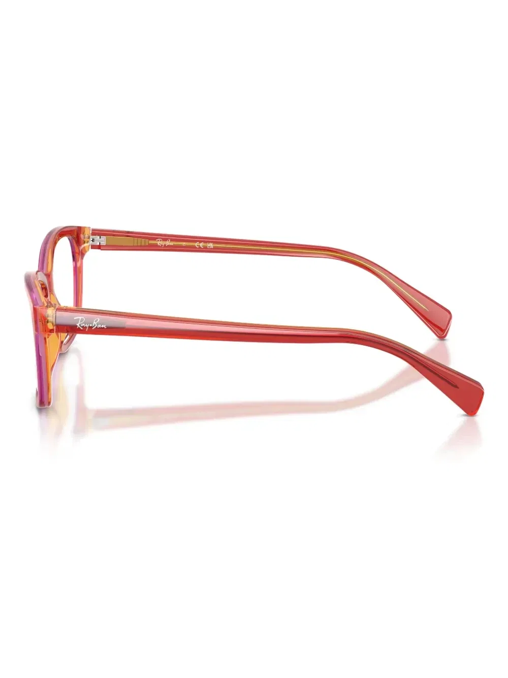 Очки в квадратной оправе Ray-Ban Junior, бордовый — фото 3