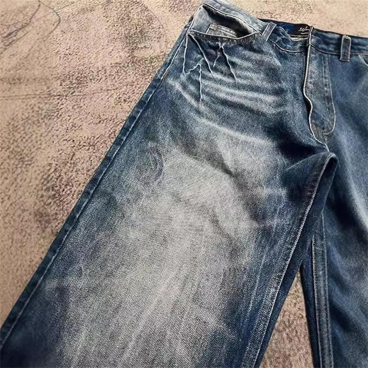 Женские джинсы-брюки с широкими штанинами High Waisted Loose Boyfriends — фото 4