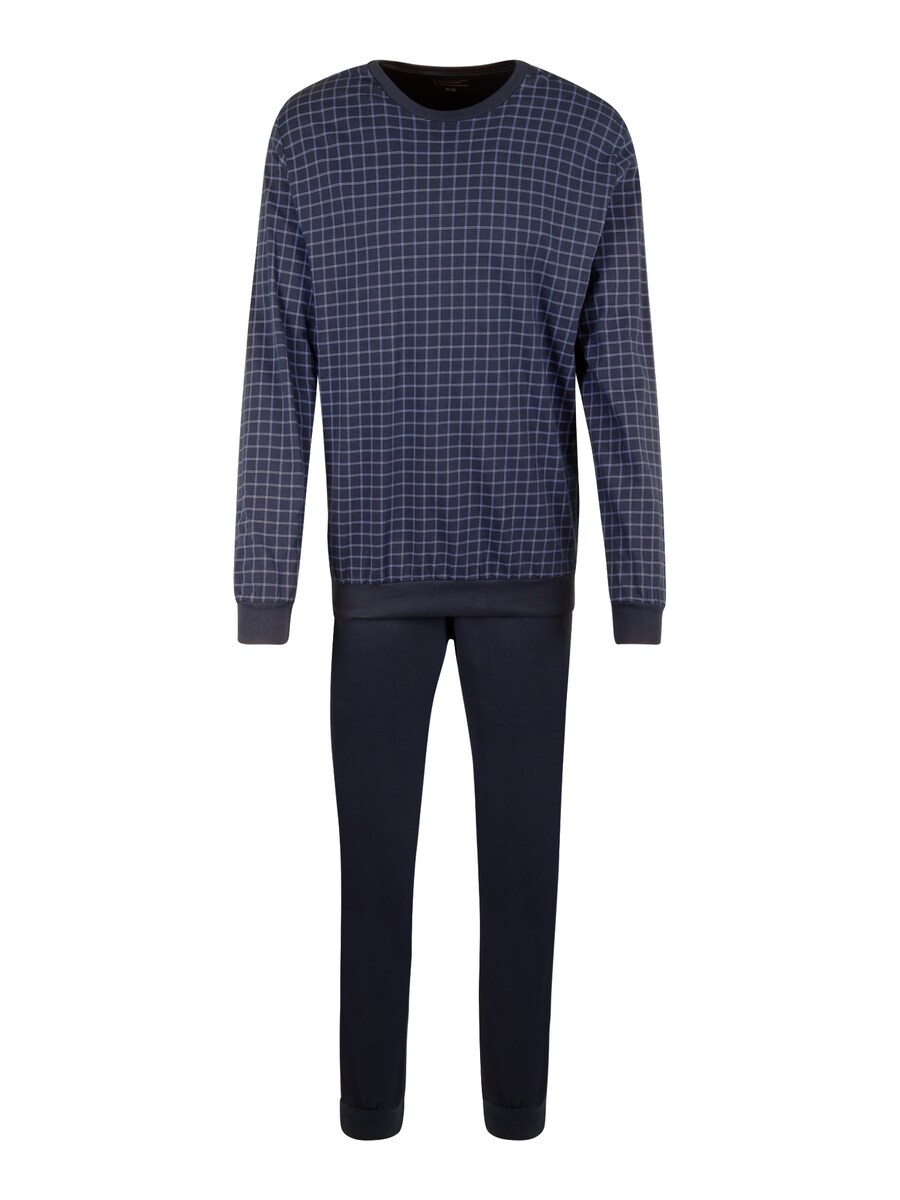 

Длинная пижама uncover by SCHIESSER Nightwear Serie, темно-синий/голубой