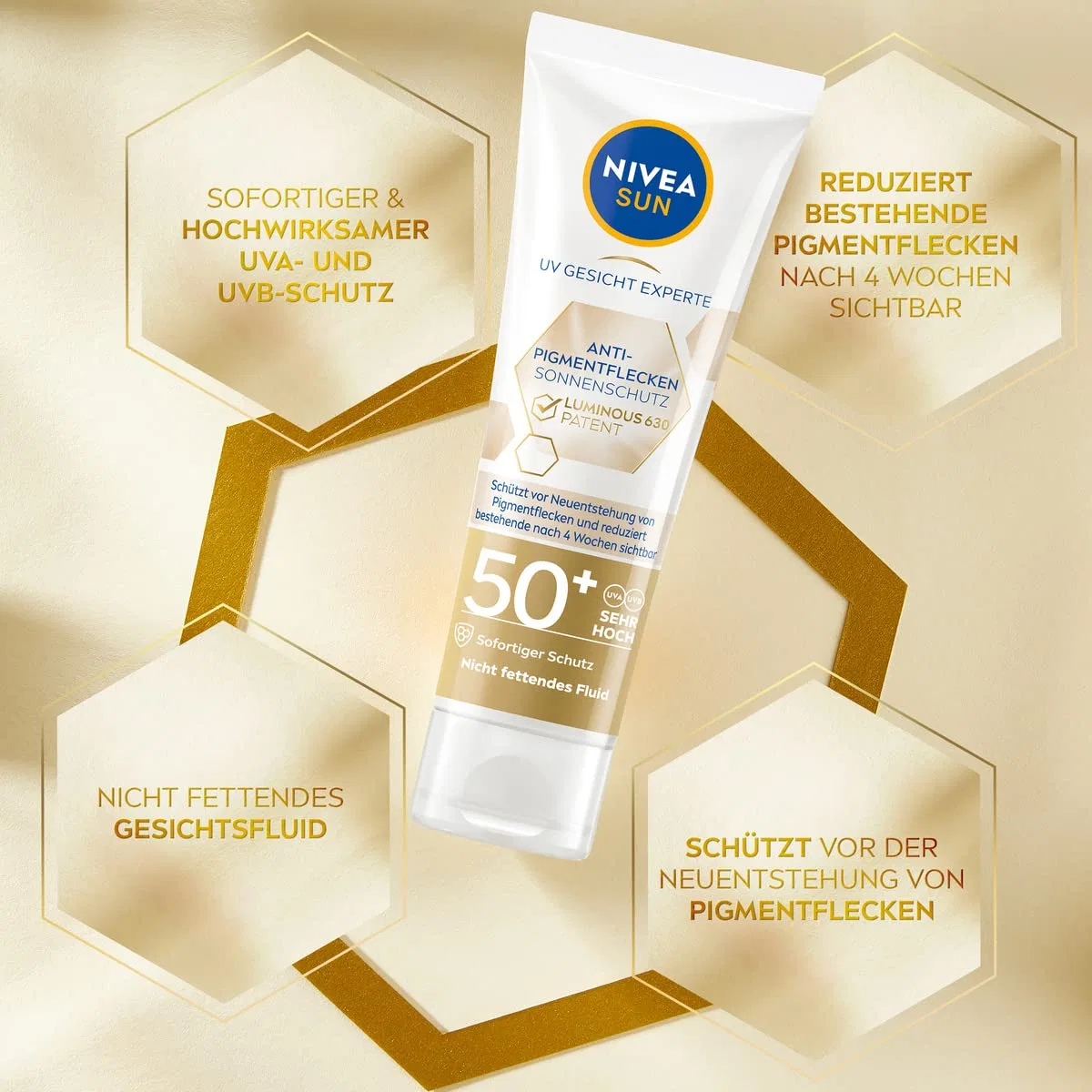 Солнцезащитный крем для лица «Luminous 630 SPF 50» от Nivea Sun UV Face Expert Beiersdorf — фото 2