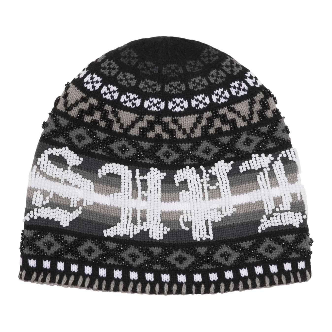 

Акриловые вязаные шапки-бини, унисекс, разноцветный Supreme, черный