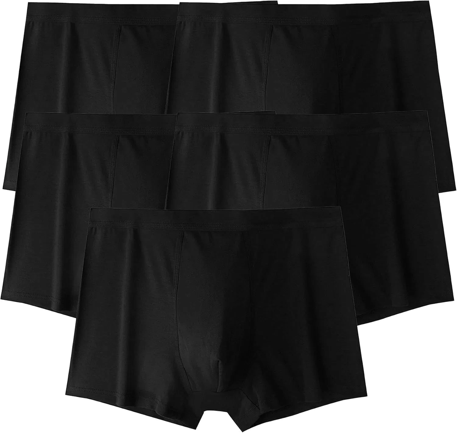 Боксеры дышащие бесшовные Black 5pc