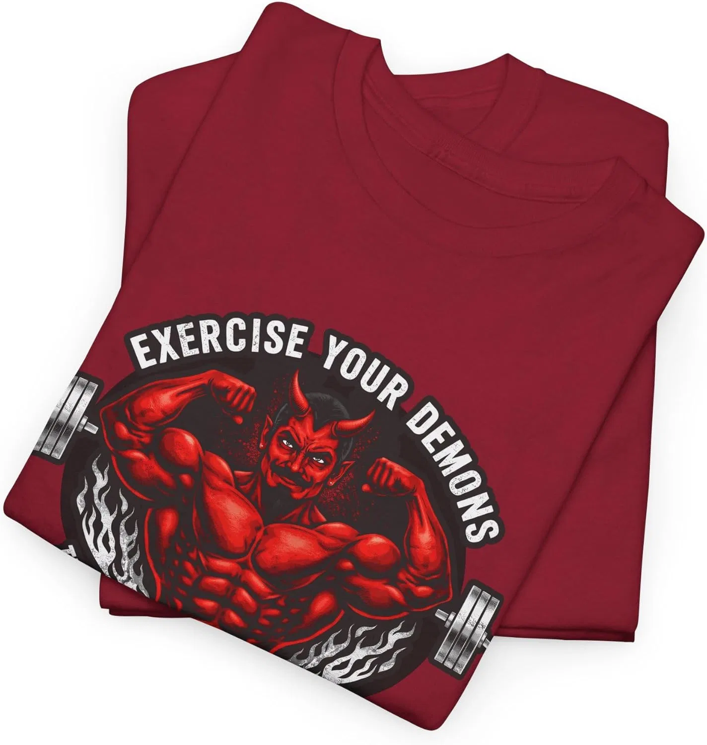 Футболка тренировочная Cotton Tee, Cardinal Red — фото 4