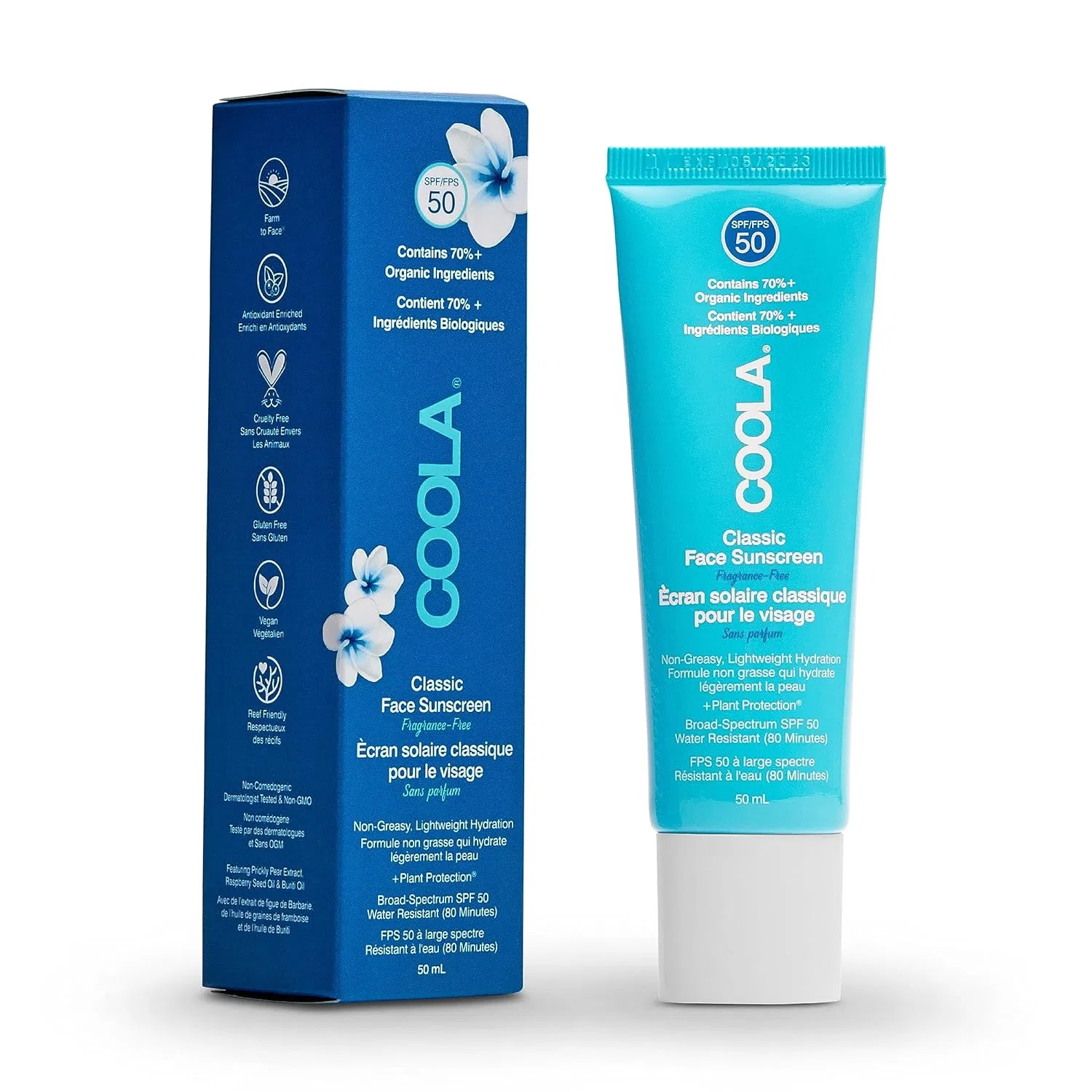 Солнцезащитный лосьон COOLA Classic Face Sunscreen Lotion SPF 50 Coola — фото 2