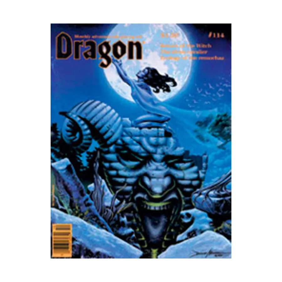 

Журнал #114 "Return of the Witch Elven Cavalier, Ecology of the Remorhaz", Dragon Magazine #101 - #150