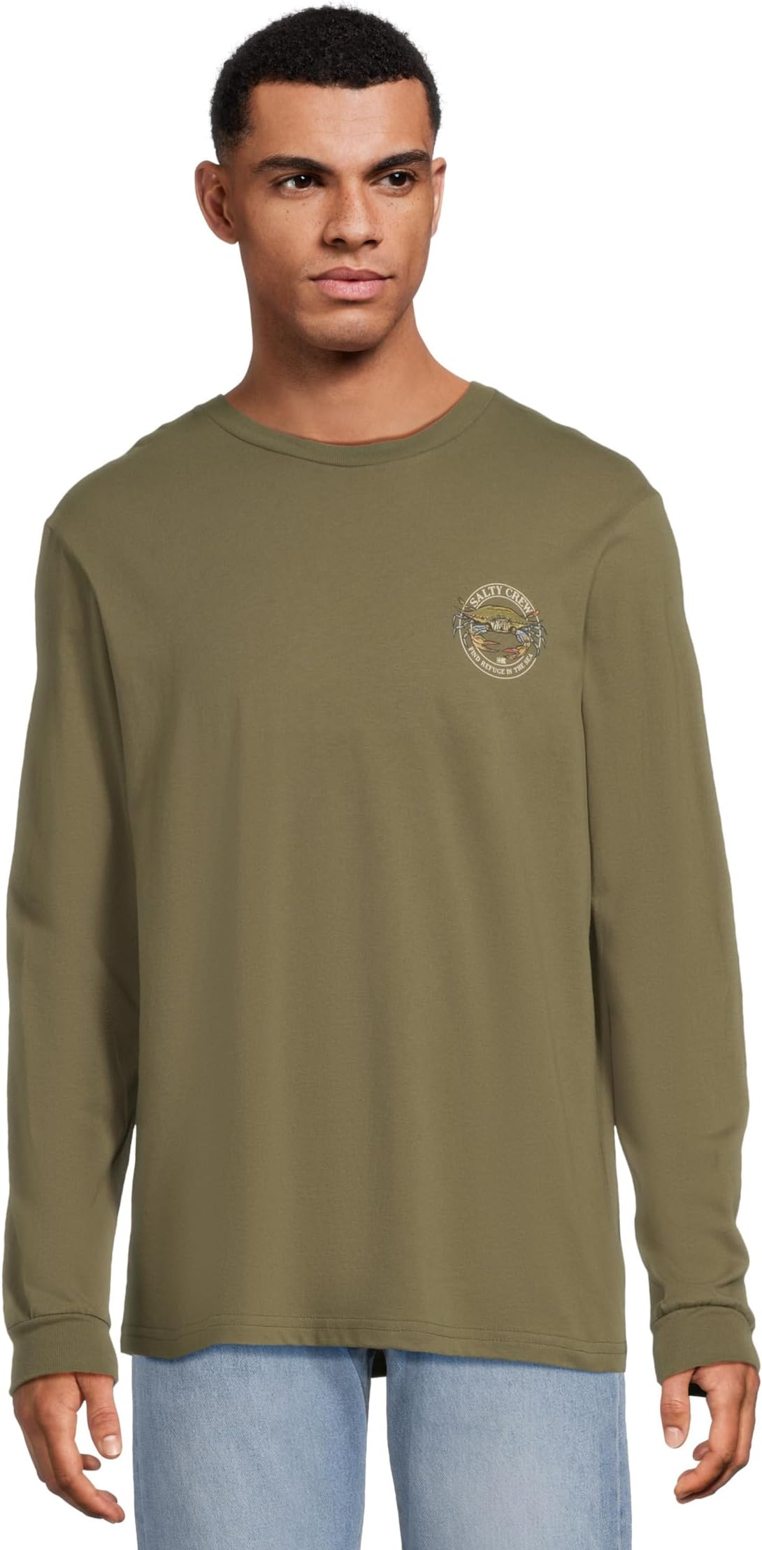 

Мужская футболка Jimmy с длинным рукавом Salty Crew, Dusty Olive