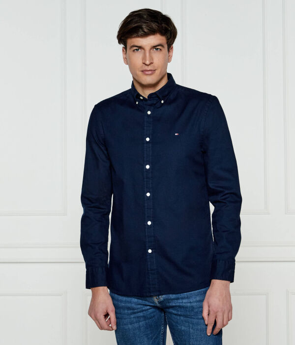 

Рубашка Flex Dobby Slim fit Tommy Hilfiger, синий