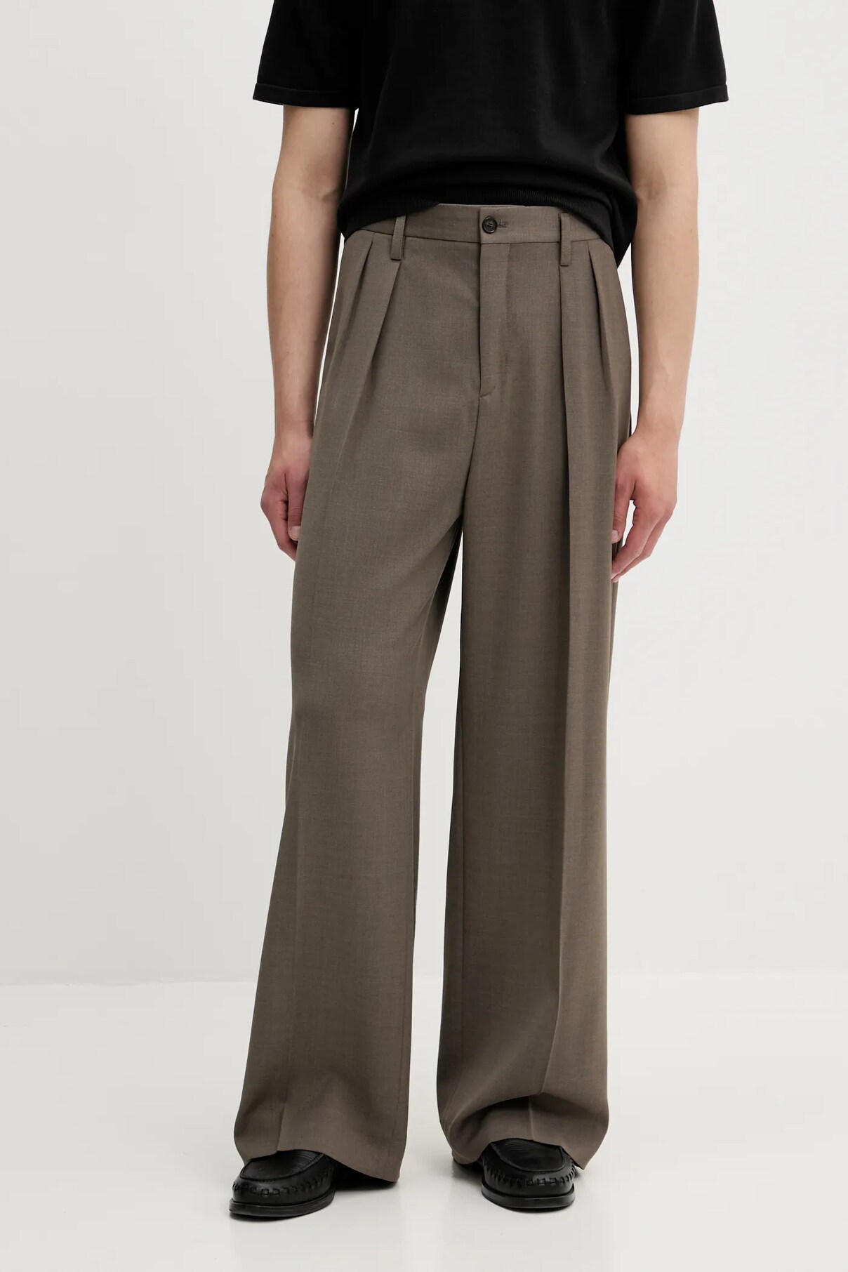 

Брюки из смеси шерсти Filippa K, коричневый