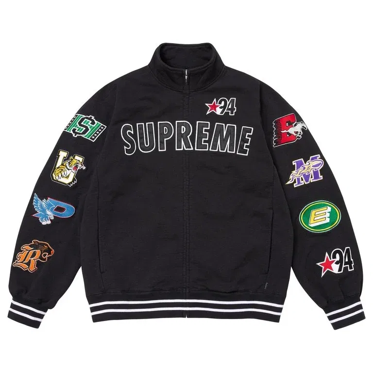 Толстовка на молнии Mascots, унисекс, SS26 WEEK6 Supreme, Black